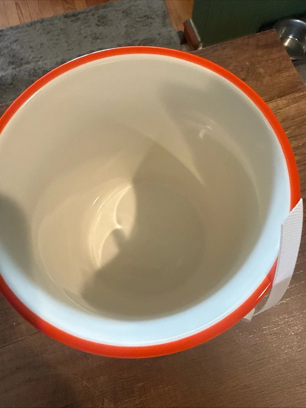 MIFFY KITCHEN Canister in White with ORANGE RIM